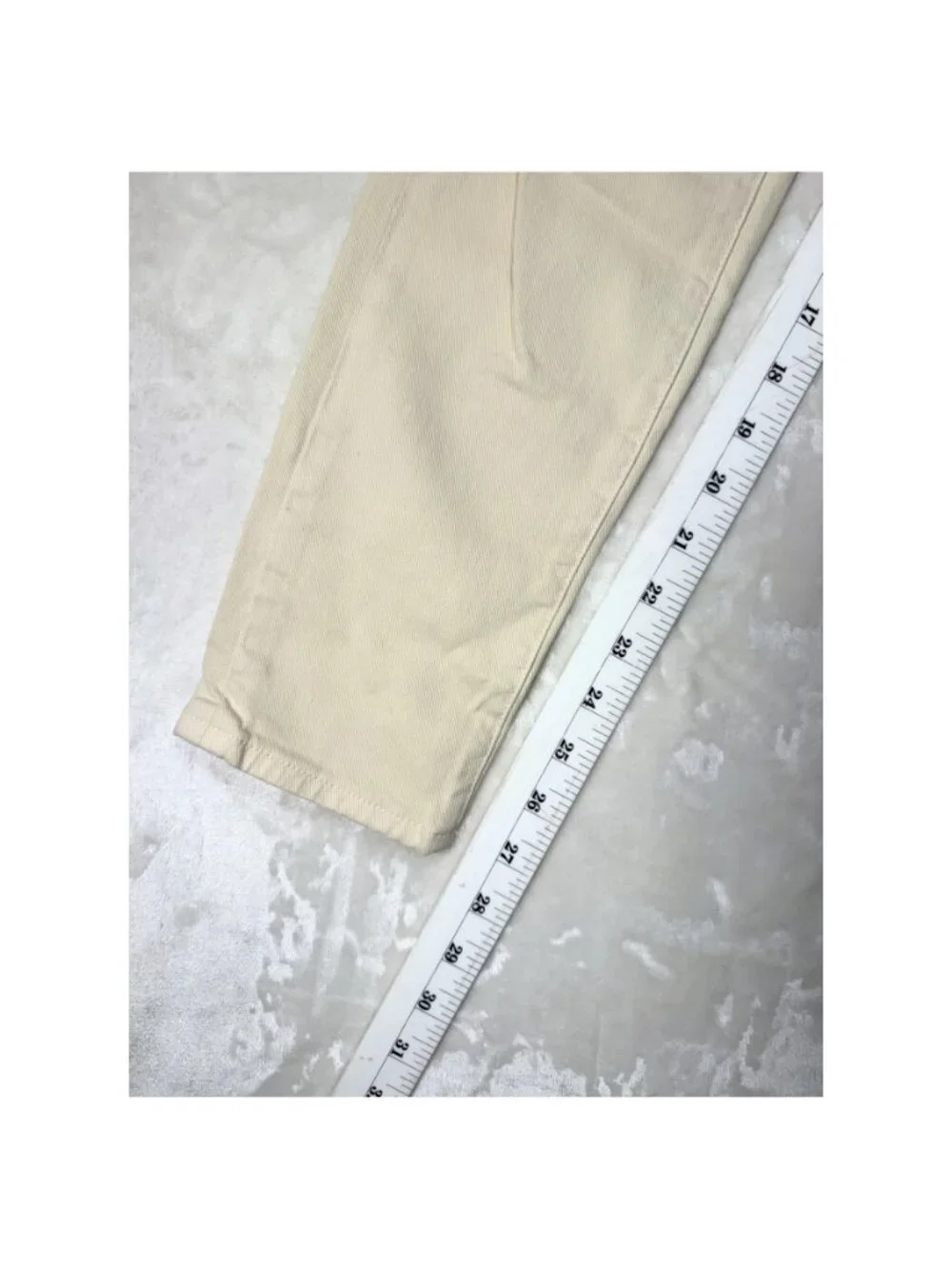 J.Crew Toothpick Ankle Jeans Ivory Size 26 NWT Quiet Luxury